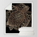 Golden Tortoise - Luxurious Throw Blanket + Free Gift